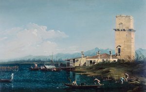 The Tower of Marghera by Antonio school of Canaletto